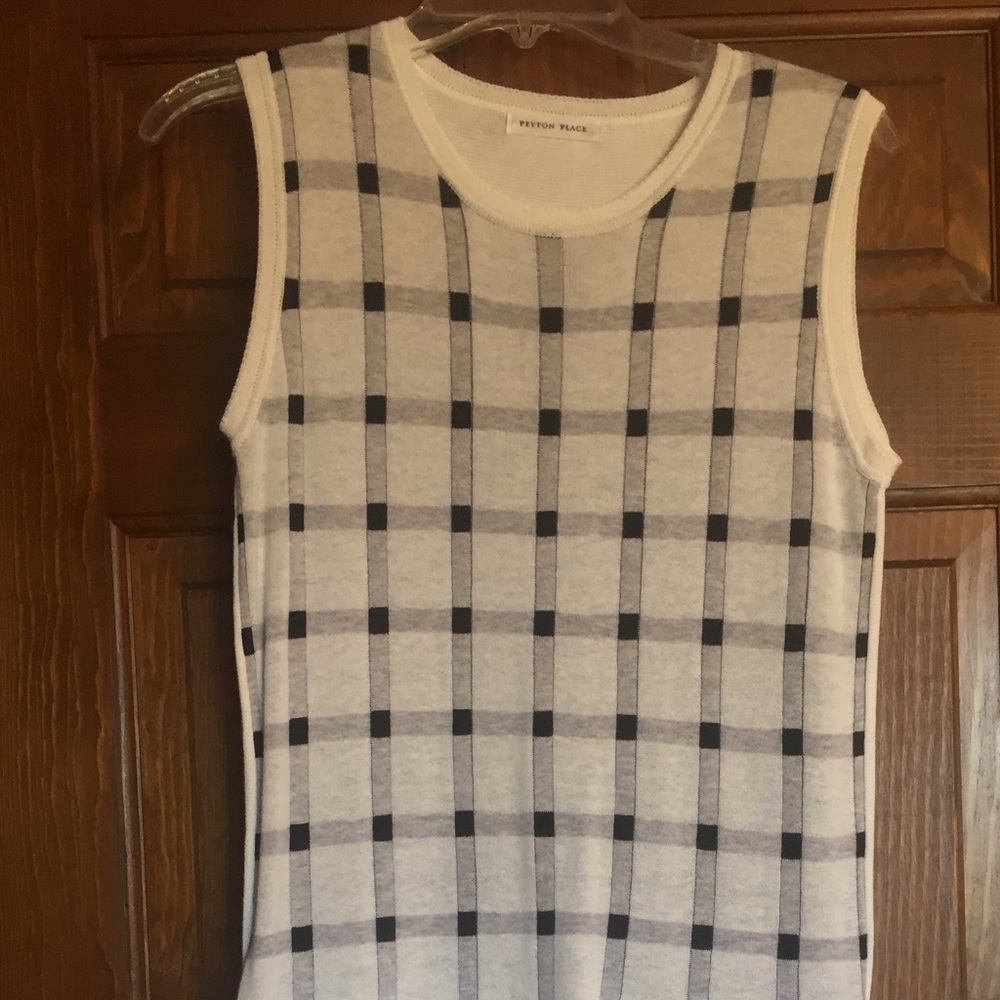 White and Black Dress from Peyton Place